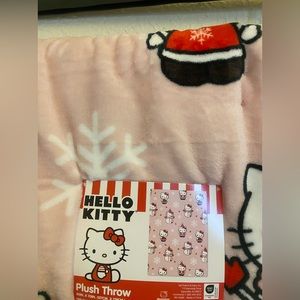 brand new hello Kitty Christmas blanket 2023. It is pink too! 😍🎄viral blanket